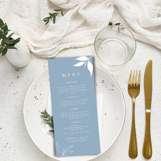 Een stoffig blauw I Modern minimalisme I Tak met b Menu