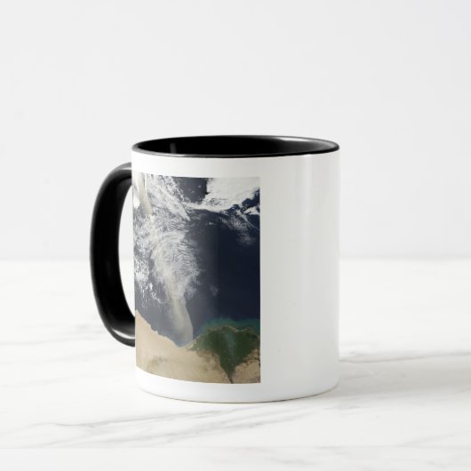 Een stofpluim mok (Voorkant links)