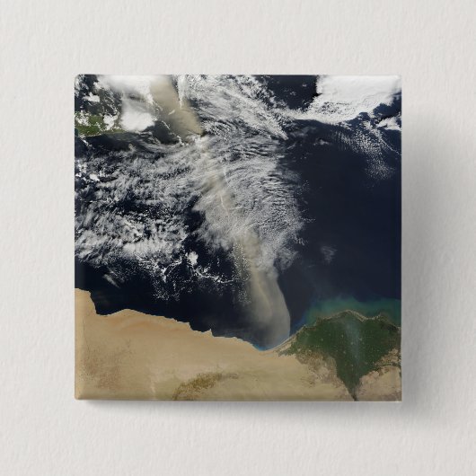 Een stofpluim vierkante button 5,1 cm (Voorkant)