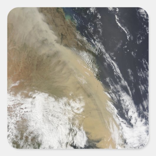 Een stofwand uit het noorden van Queensla Vierkante Sticker (Voorkant)