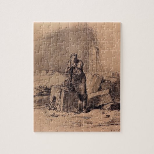 Een stonemason van Jean-Francois Millet Legpuzzel (Verticaal)