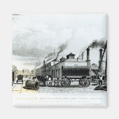 Een stoomengine-fabricage en ijzerwerken magneet (Voorkant)