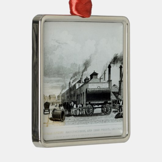 Een stoomengine-fabricage en ijzerwerken metalen ornament (Rechts)