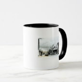 Een stoomengine-fabricage en ijzerwerken mok (Voorkant rechts)