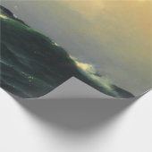 Een stoomschip in een storm in de Atlantische Ocea Cadeaupapier (Hoek)