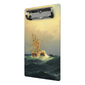 Een stoomschip in een storm in de Atlantische Ocea Mini Klembord (Angled2)