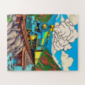 Een stoomtreinreis legpuzzel (Horizontaal)