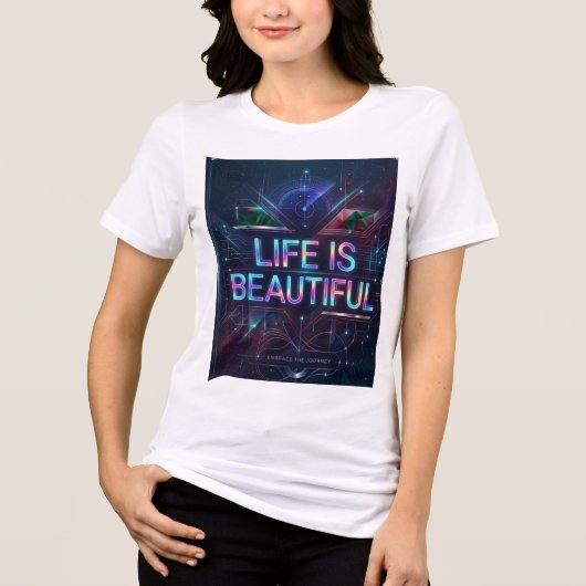 Een storing in de machine Tri-Blend shirt (Voorkant)
