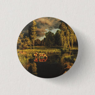 Een storm aan de horizon door Ivan Fedorovich Chou Ronde Button 3,2 Cm