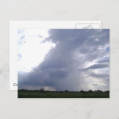 Een storm breekt over Texas Briefkaart (Voorkant / Achterkant)