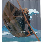 een storm douchegordijn (Voorkant)