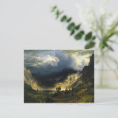 Een Storm in de Rocky Mountains Bierstadt Briefkaart (Staand voorkant)