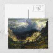 Een Storm in de Rocky Mountains Bierstadt Briefkaart (Voorkant / Achterkant)