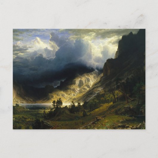 Een Storm in de Rocky Mountains, Mount Rosalie Briefkaart (Voorkant)
