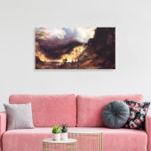 Een storm in het Rock Mountains, Bierstadt Albert Canvas Afdruk (Insitu (Woonkamer))
