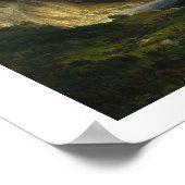 Een Storm in het Rocky-gebergte, Poster Bierstadt (Hoek)