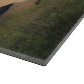 Een storm moody strand blauwgroen zee koken snijplank (Hoek)