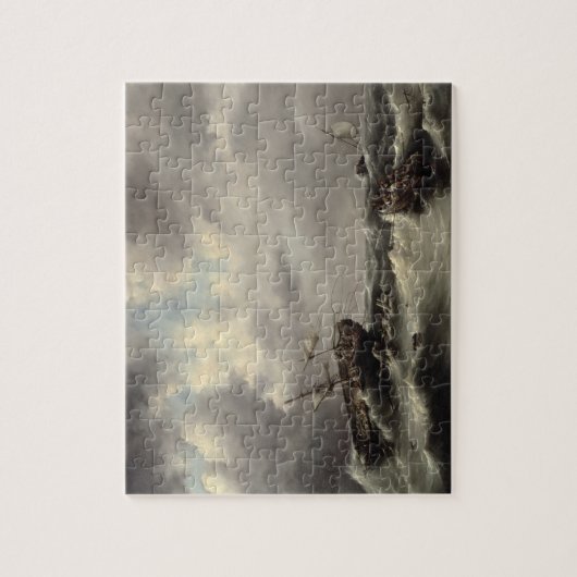 Een Storm op het Zee (olie op het paneel) Legpuzzel (Verticaal)