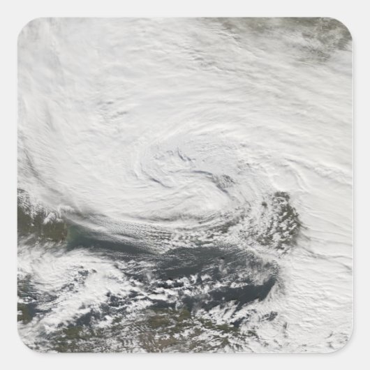 Een storm over het Zwarte Zee en het Zee van Azov Vierkante Sticker (Voorkant)