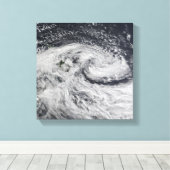 Een storm over Nieuw-Zeeland Canvas Afdruk (Insitu (Houten vloer))