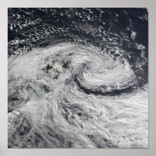 Een storm over Nieuw-Zeeland Poster