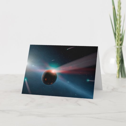 Een Storm van kometen in het Eta Corvi-systeem. Kaart (Voorkant)