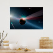 Een Storm van kometen in het Eta Corvi-systeem. Poster (Keuken)