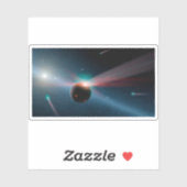 Een Storm van kometen in het Eta Corvi-systeem. Sticker (Vel)