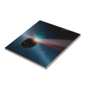 Een Storm van kometen in het Eta Corvi-systeem. Tegeltje (Zijkant)