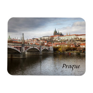 Een stormachtige dag in Prague souvenir foto Magneet