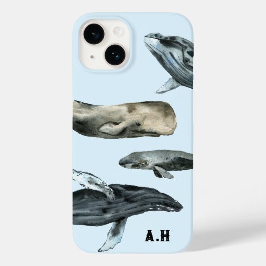 Een stortvloed aan walvissen Case-Mate iPhone case (Achterkant)