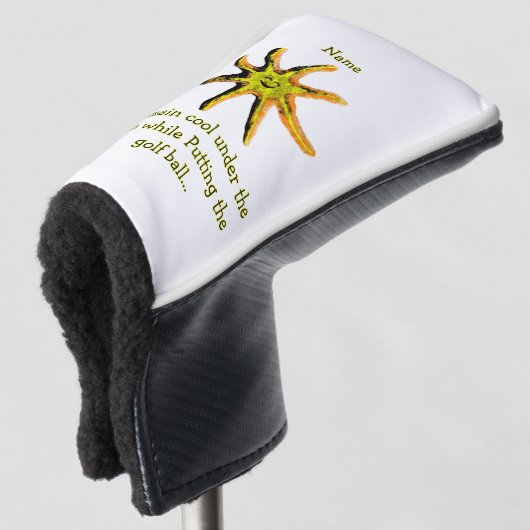 Een straal van geluk golfheadcover (3/4 voorkant)