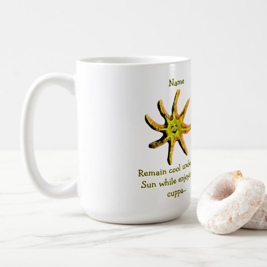 Een straal van geluk koffiemok (Met donut)