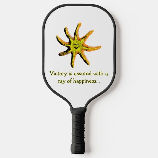Een straal van geluk pickleball paddle (Achterkant)