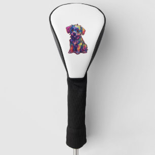 Een straal van vreugde de Fluorescent Shining Dog Golfheadcover
