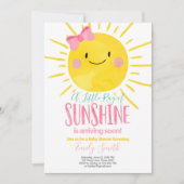 Een straal van zonneschijn klein meisje roze Baby Kaart (Voorkant)