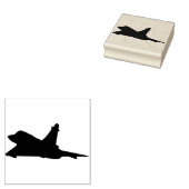 Een straaljager rubberstempel (Gestempeld)