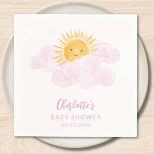 Een Straaltje Zon Meisjes Baby Shower Servet