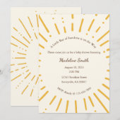 Een Straaltje Zonneschijn Komt Er Aan Uitnodiging (Voorkant / Achterkant)