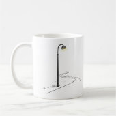 Een straat en een lamp koffiemok (Links)