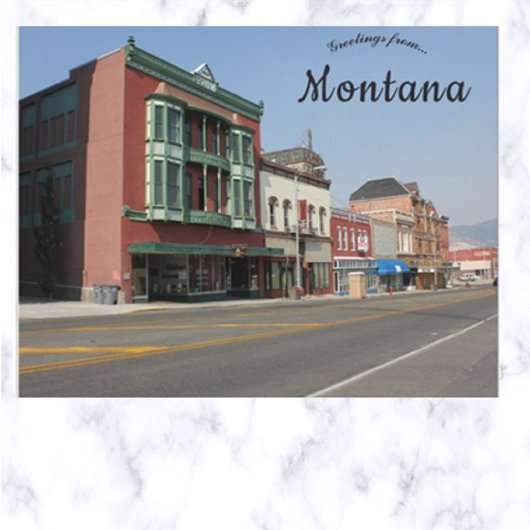 Een straat in Butte Montana Nederland Briefkaart