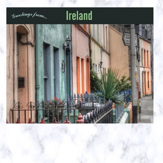 Een straat in Cork Ierland Briefkaart