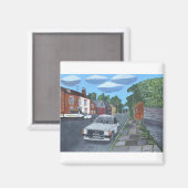 Een straat in Derby Magneet (Voorkant / Achterkant)