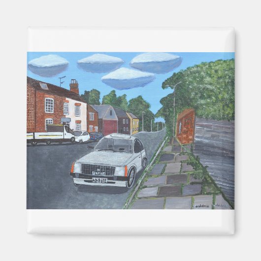 Een straat in Derby Magneet (Voorkant)