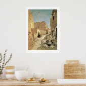 Een straat in El-Agouat Poster (Keuken)