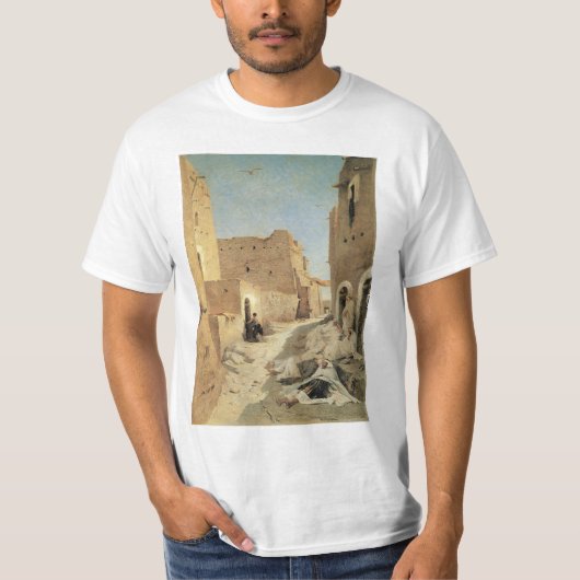 Een straat in El-Agouat T-shirt (Voorkant)