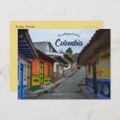 Een straat in Guatape Colombia Briefkaart (Voorkant / Achterkant)