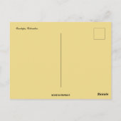 Een straat in Guatape Colombia Briefkaart (Achterkant)