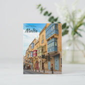 Een straat in La Valletta Malta Briefkaart (Staand voorkant)