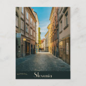 Een straat in Ljubljana Slovenië Briefkaart (Voorkant)
